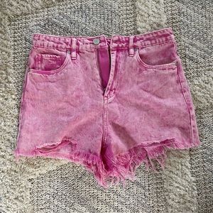 BLANK NYC stonewashed pink jean shorts! Never worn! Size 27